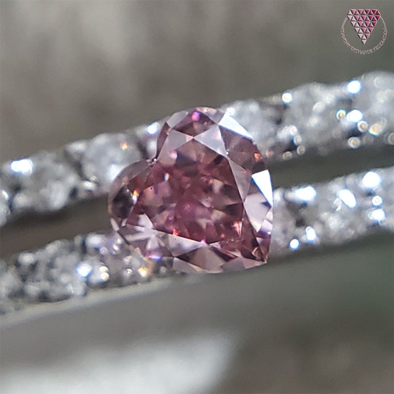 0.072 ct Fancy Vivid Pink SI1 CGL 天然 ピンク ダイヤモンド ルース ...