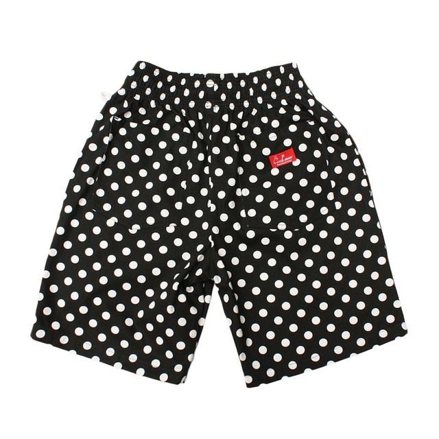 COOKMAN (クックマン) Chef Short Pants Dot (シェフショートパンツ ドット ) ブラック 231-83842