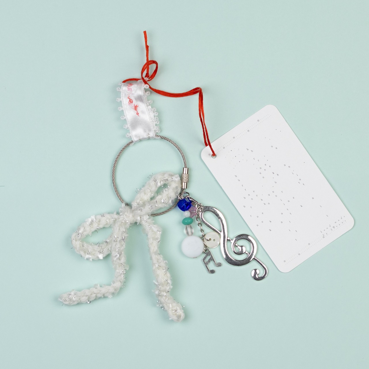 < hiruneknit > melody key charm - 2