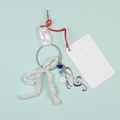 < hiruneknit > melody key charm - 2