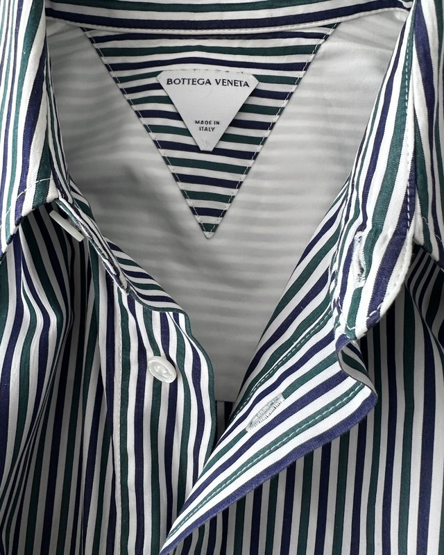 BOTTEGA VENETA　STRIPED OVERSIZED SHIRT