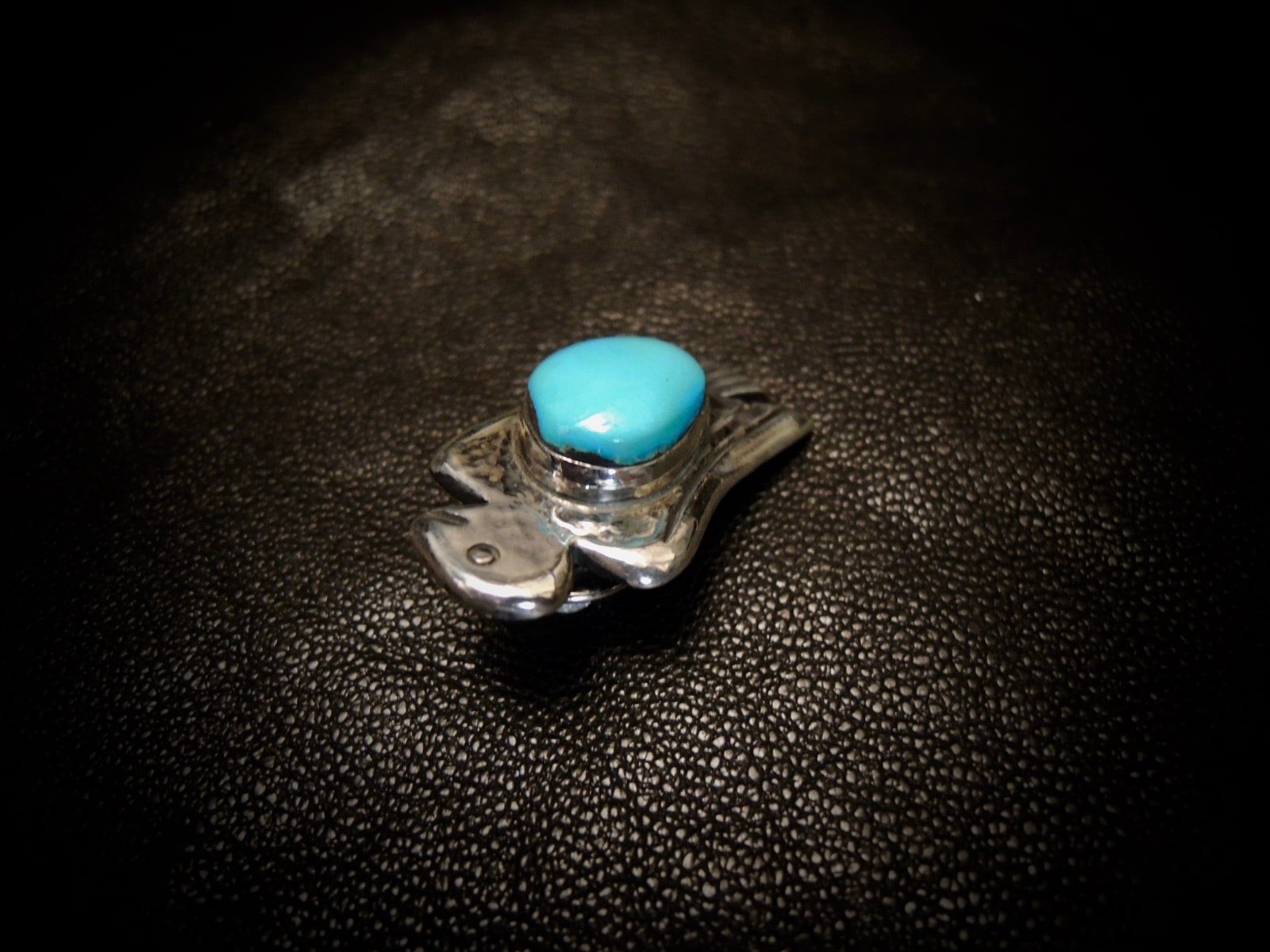 襟用アクセサリーカラーコーナー　サンダーバード　ターコイズUSA製 襟用アクセサリーカラーコーナー サンダーバード ターコイズUSA