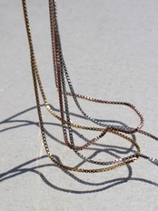 【SET】1mm venetian chain necklace × bracelet