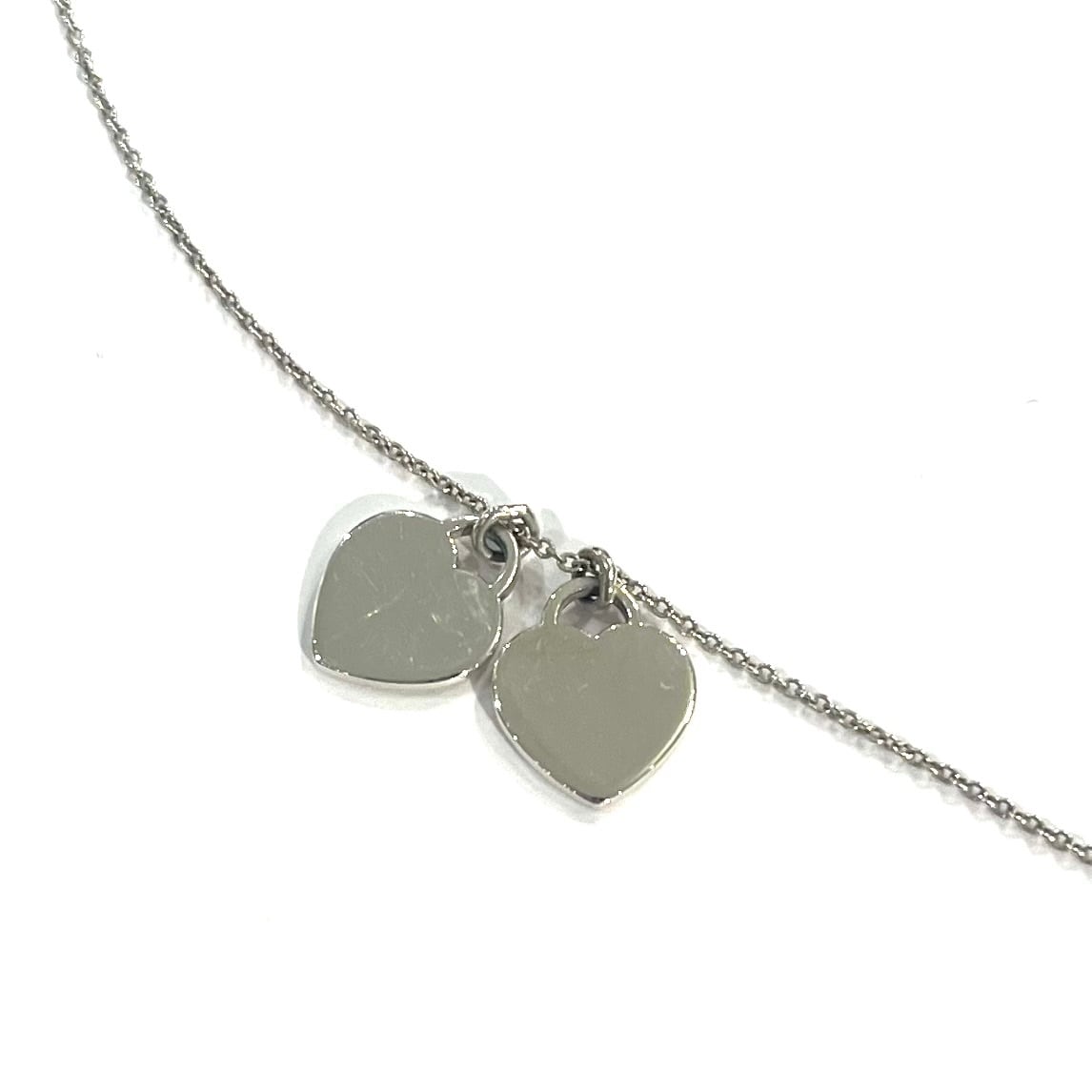 TIFFANY&CO.】2560 ティファニーダブルハートタグネックレス リターン