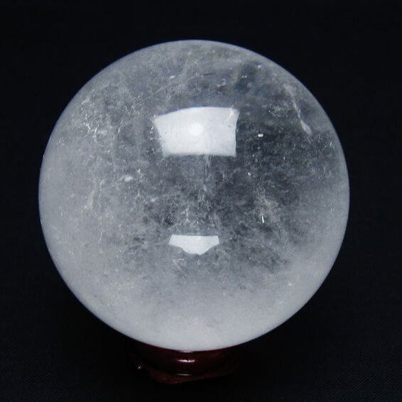 水晶 丸玉 57mm スフィア 置物 水晶玉 一点物 151-8883