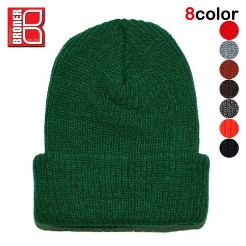 ブローナー ニット帽 ビーニーキャップ 帽子 メンズ レディース BRONER ワンサイズ 61-10-3
