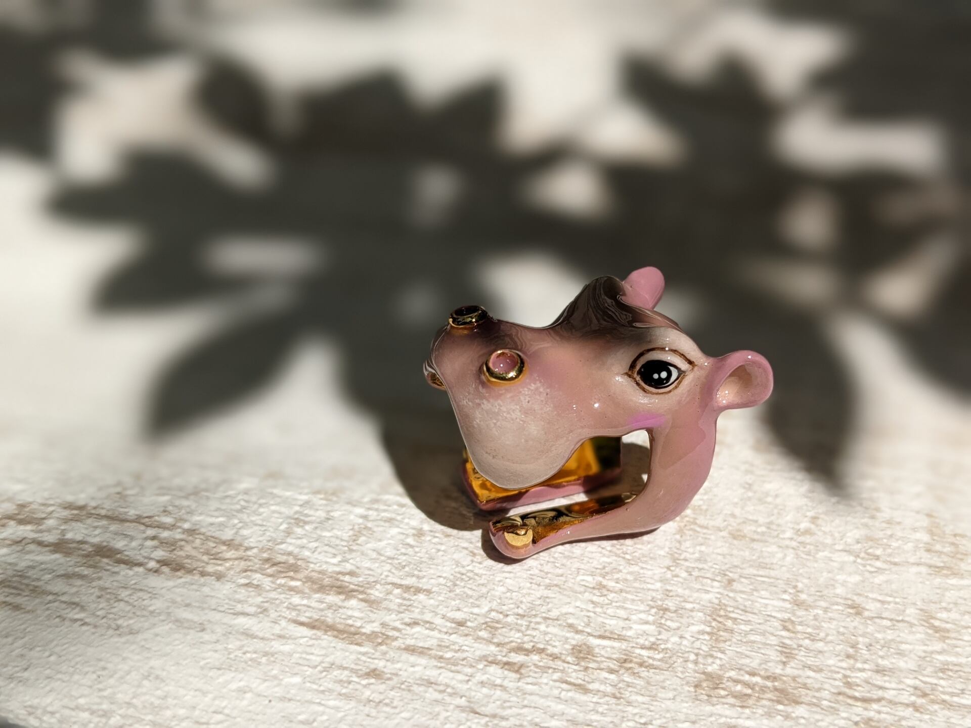 【goodafternine】 happy hippo ring