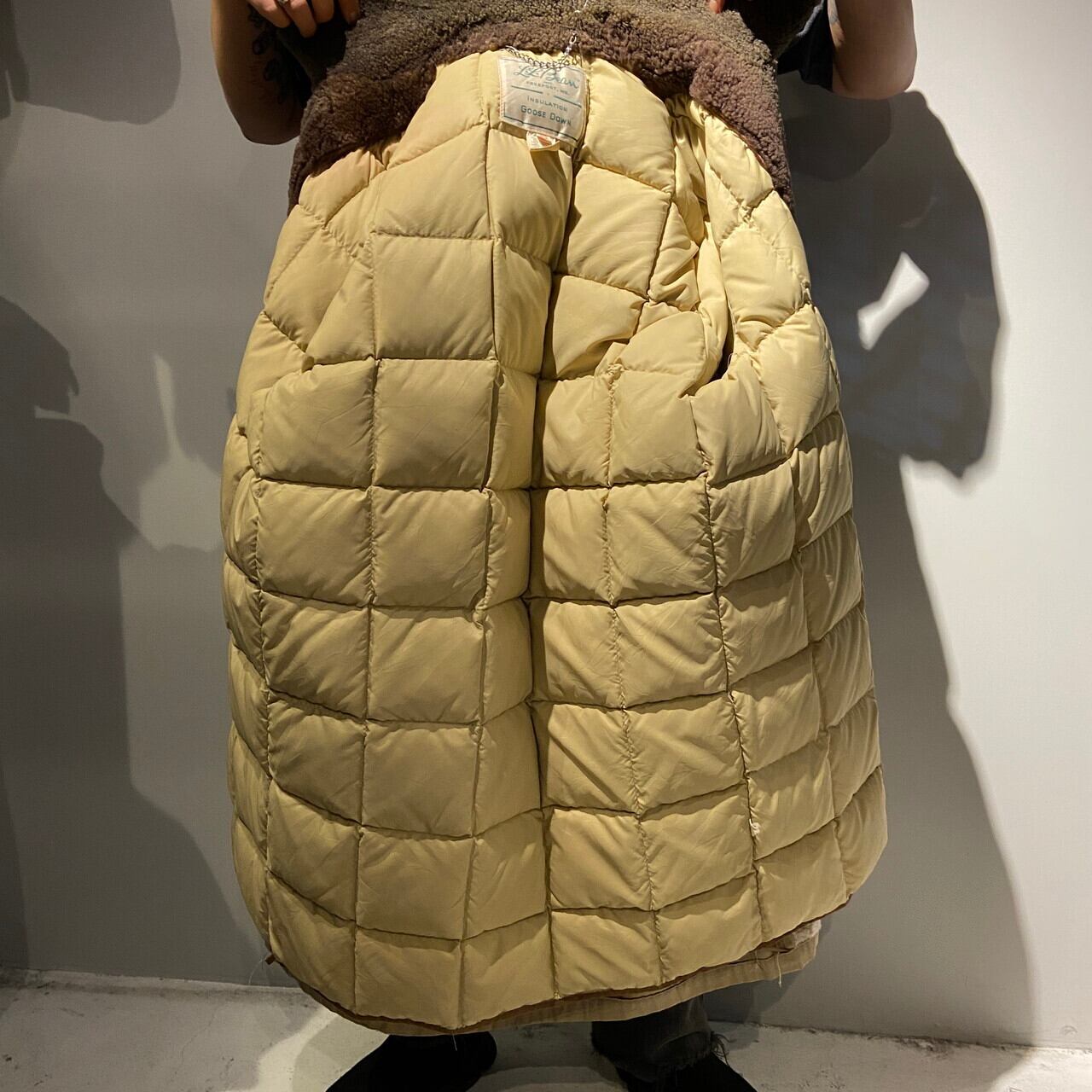USA製 60年代 L.L.BEAN エルエルビーン グースダウンコート 筆記体タグ