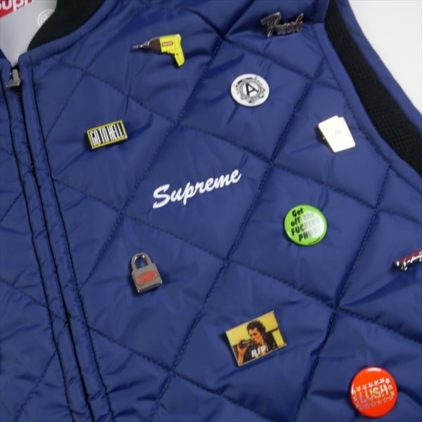 新品Supreme Pins Quilted Work Vest L - ベスト