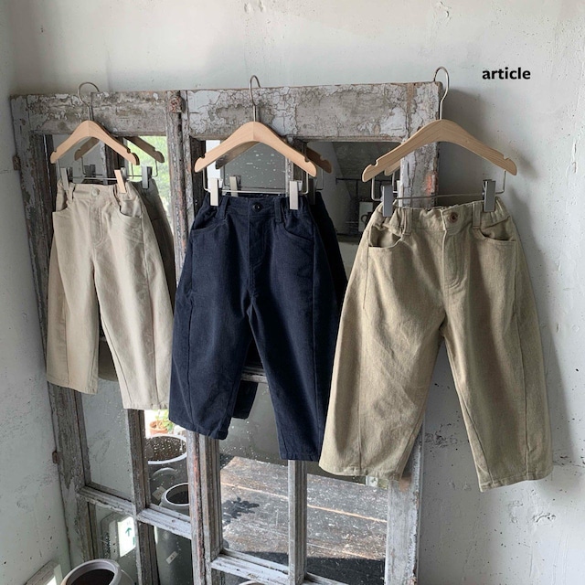 【取寄】article|cation peach cut pants|カチオンピーチ切替パンツ|S-JM|kids&jr|26 autumn