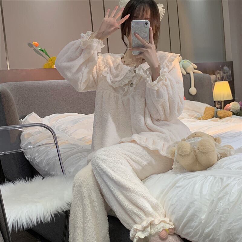 レースカラーベルベットオータムウィンター 秋物 冬物 萌量不足77175083435