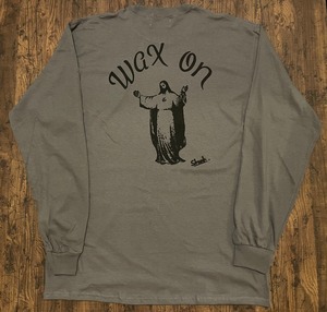 Wax on  ロングスリーブTシャツ　チャコールグレー