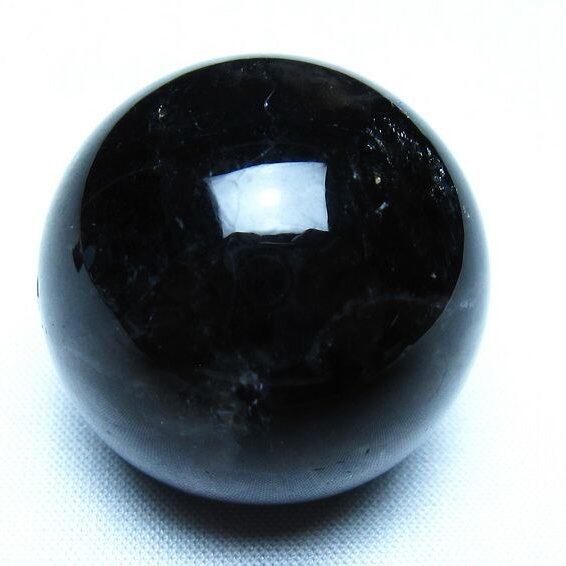 モリオン 丸玉 黒水晶 丸玉 34mm スフィア 置物 原石 141-7497