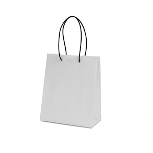 Leather Paper Bag - White