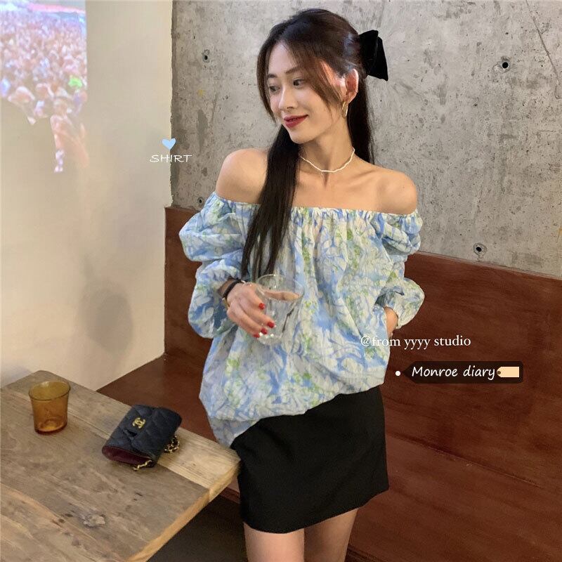 スリーブシャツ トップス サマーフローラル 大人ガーリー スウィート キュート カジュアル 夏物 花柄 モンロー27124122993