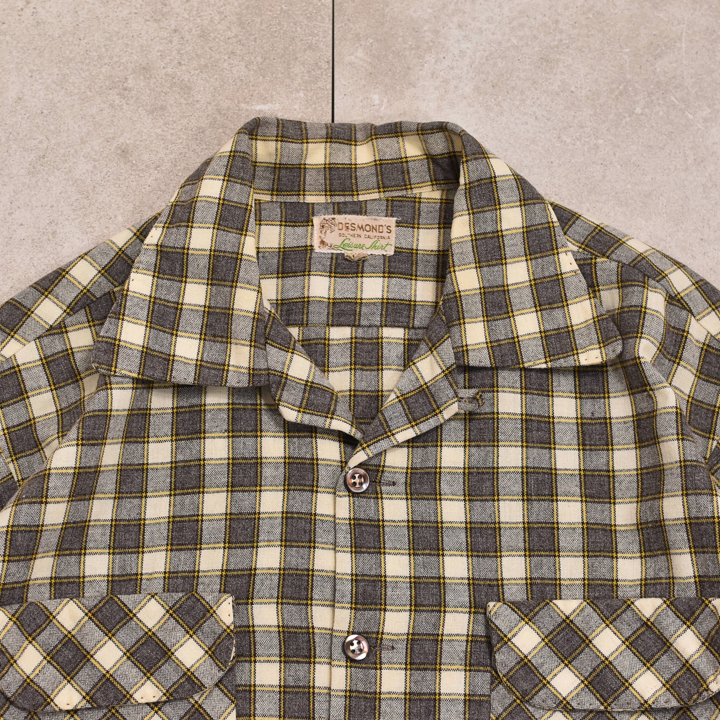 50s～ DESMOND'S leisure shirt | 古着屋 grin days memory 【公式