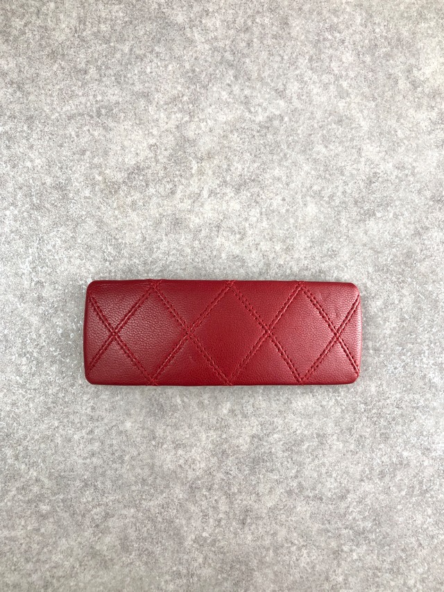 CHANEL シャネル ピコローレ ヘアアクセサリー レッド レザー vintage ヴィンテージ オールド cixz7n