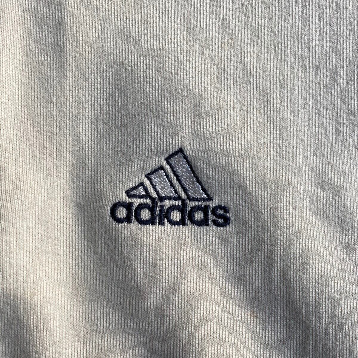 90年代 adidas アディダス ワンポイントロゴ刺? ハーフジップ