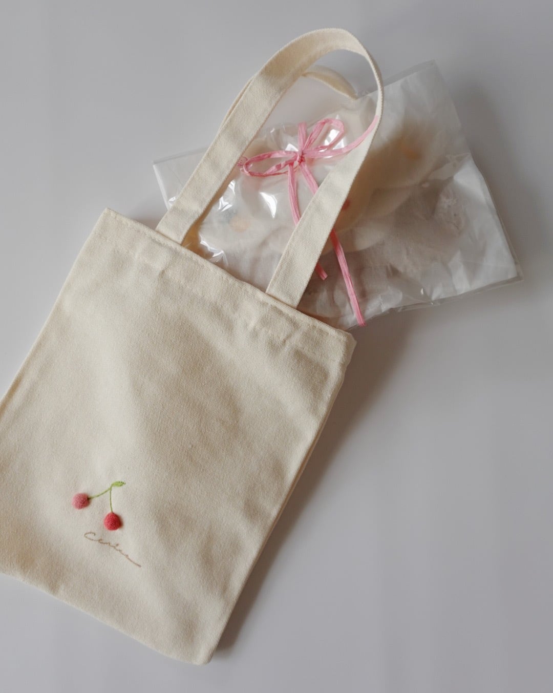 TEMBEA │ BAGUETTE TOTE MINI + WAPPEN | ICE +WAPPEN / NATURAL