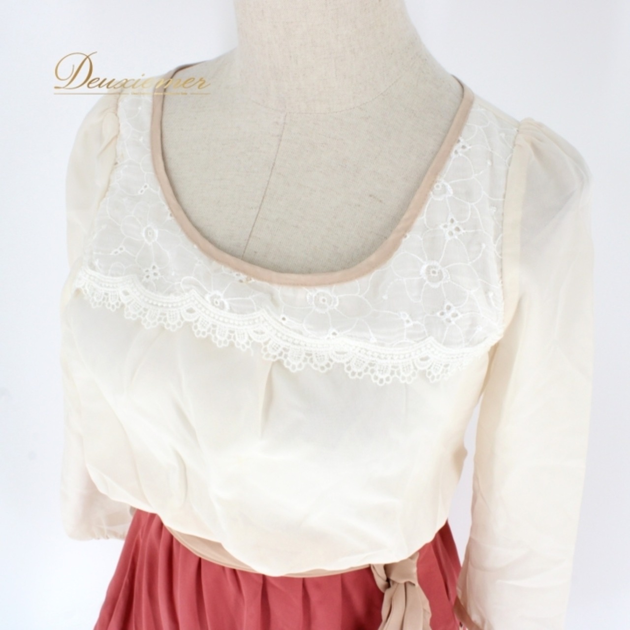 パーティドレス ワンピース LD prime エルディープライム カラオケ フォーマル 演奏会 発表会 二次会 白 ホワイト系 ベージュ系 レッド系 スタイルアップ 伸縮性 ドレス 女性用 結婚式 お呼ばれ 週末デート 丸首 長袖 かわいい 洗練された オシャレ シンプル カジュアル 特別な日 クラシック スリム フェミニン 軽やか 柔らかい