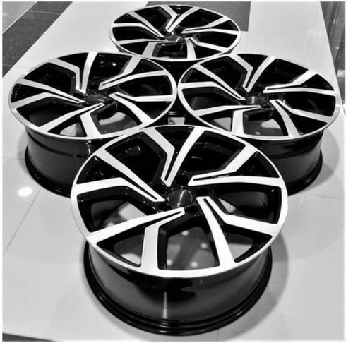 19インチ Black ホイール ( 4本セット ) VW ゴルフ R GTI ジェッタ パサート ビートル CC フェートン シロッコ -DFO-1169