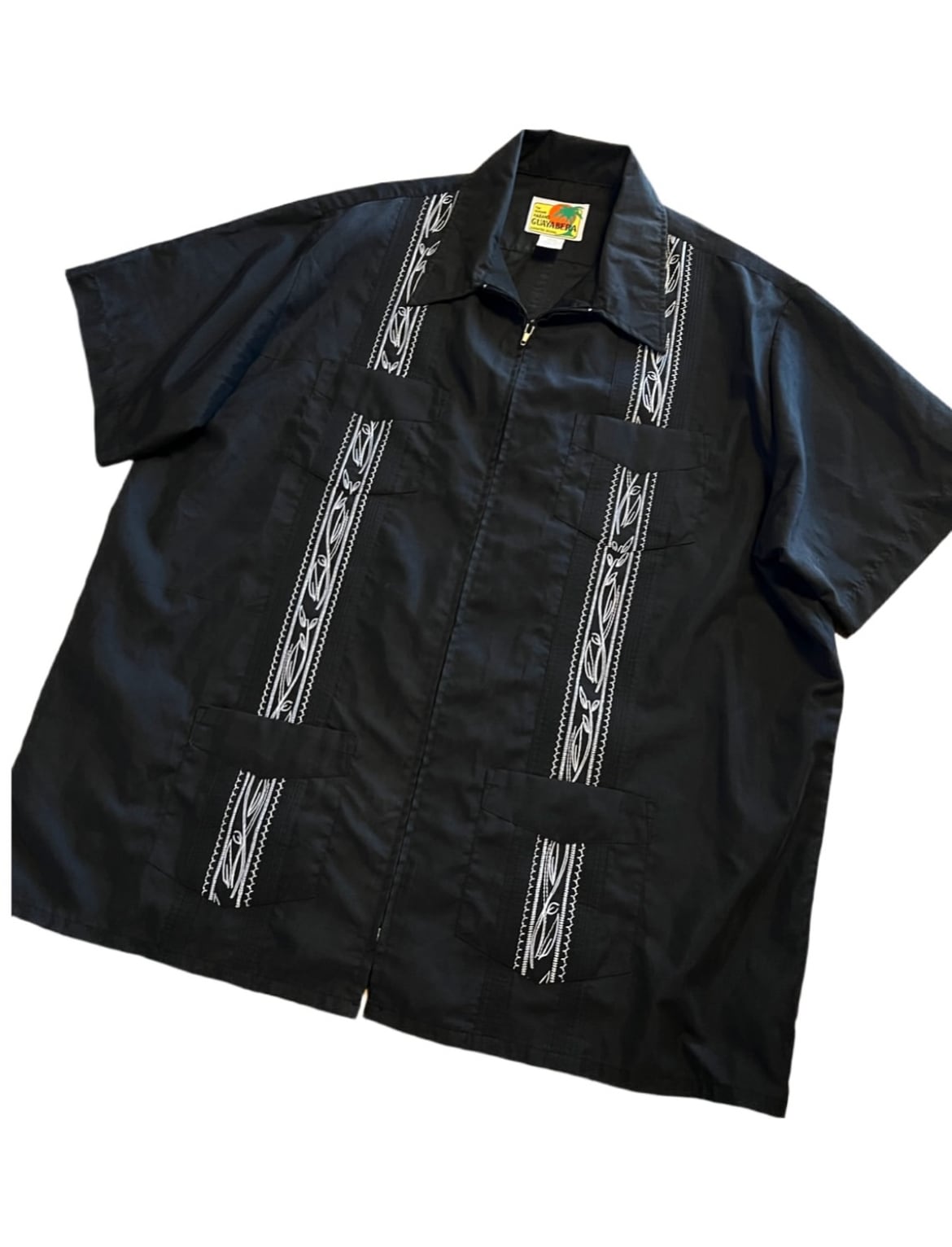 80's〜 skull&heart design S/S cotton shirts【XL】 | JUKEBOX