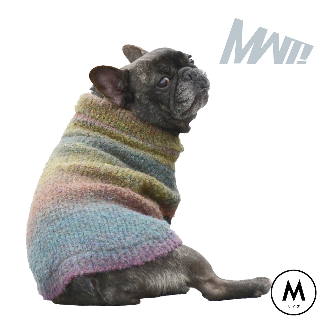 MWT! グラデーションニットベスト / Mサイズ (GREEN/BLUE)