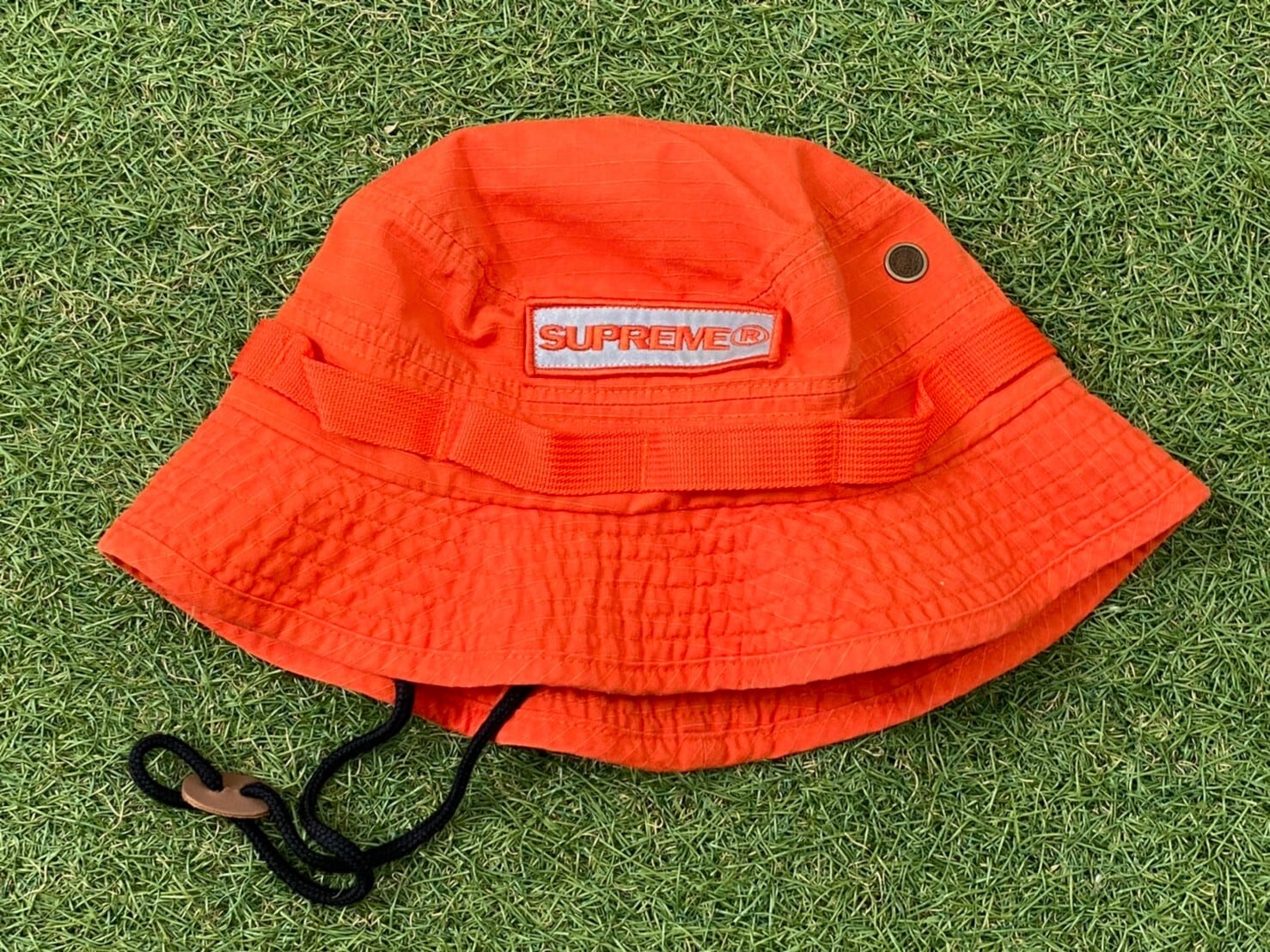 Supreme REFLECTIVE PATCH BOONIE ORANGE MEDIUM/LARGE 35KG7140 ...