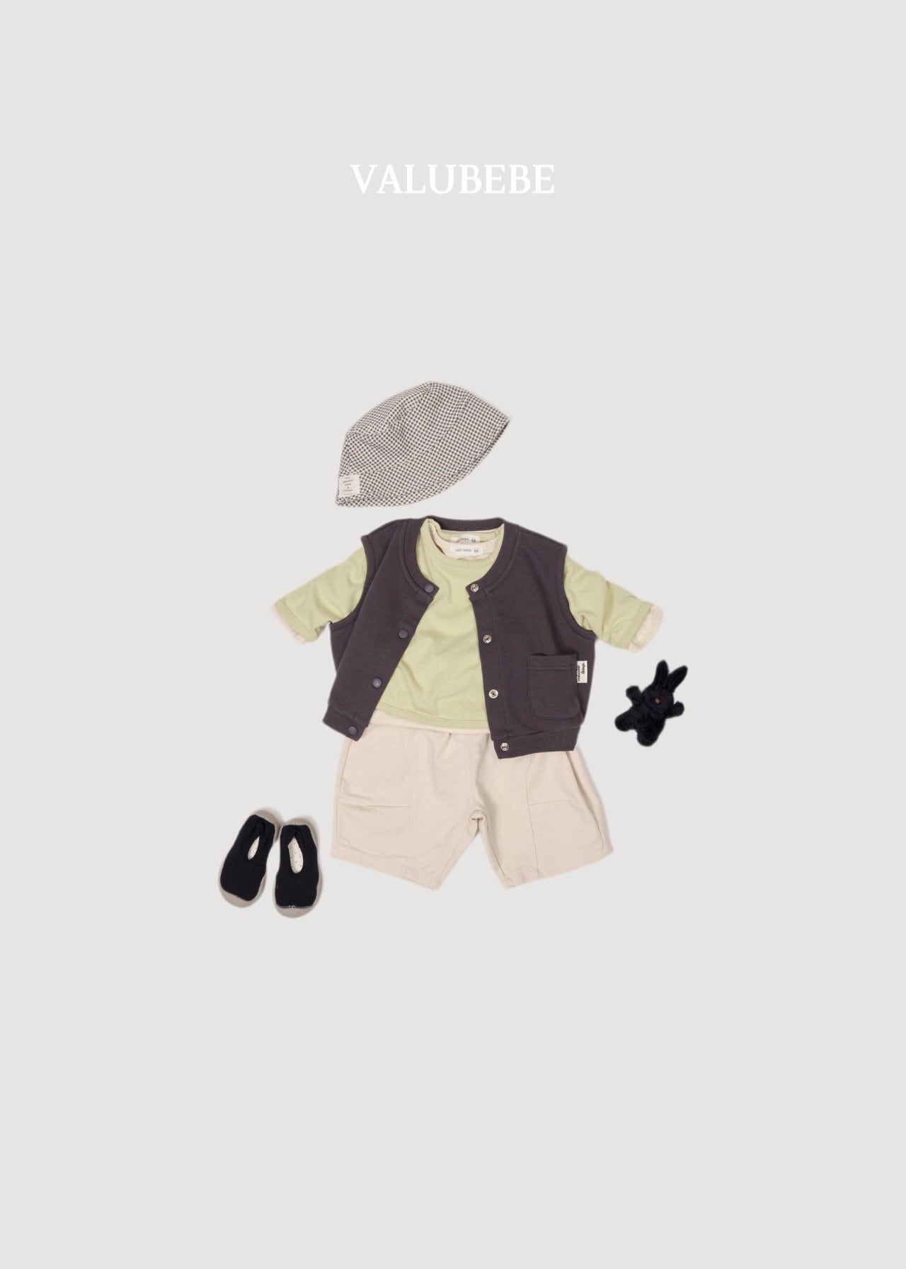送料無料【予約】/ カットアウトデニムパンツ /valubebe