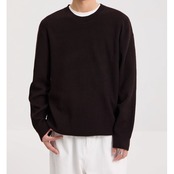 ラウンドネック 長袖ニットソー af0347