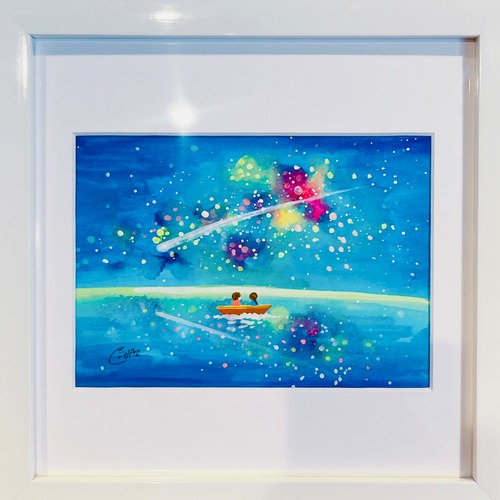 1点もの！ミニ原画「夜の海」特典卓上カレンダー付き011