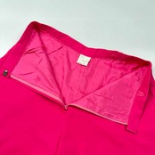 上下 HANAE MORI ハナエモリ 半袖 ジャケット キュロット 9A3/ビビッドピンク レディース レトロ ビンテージ