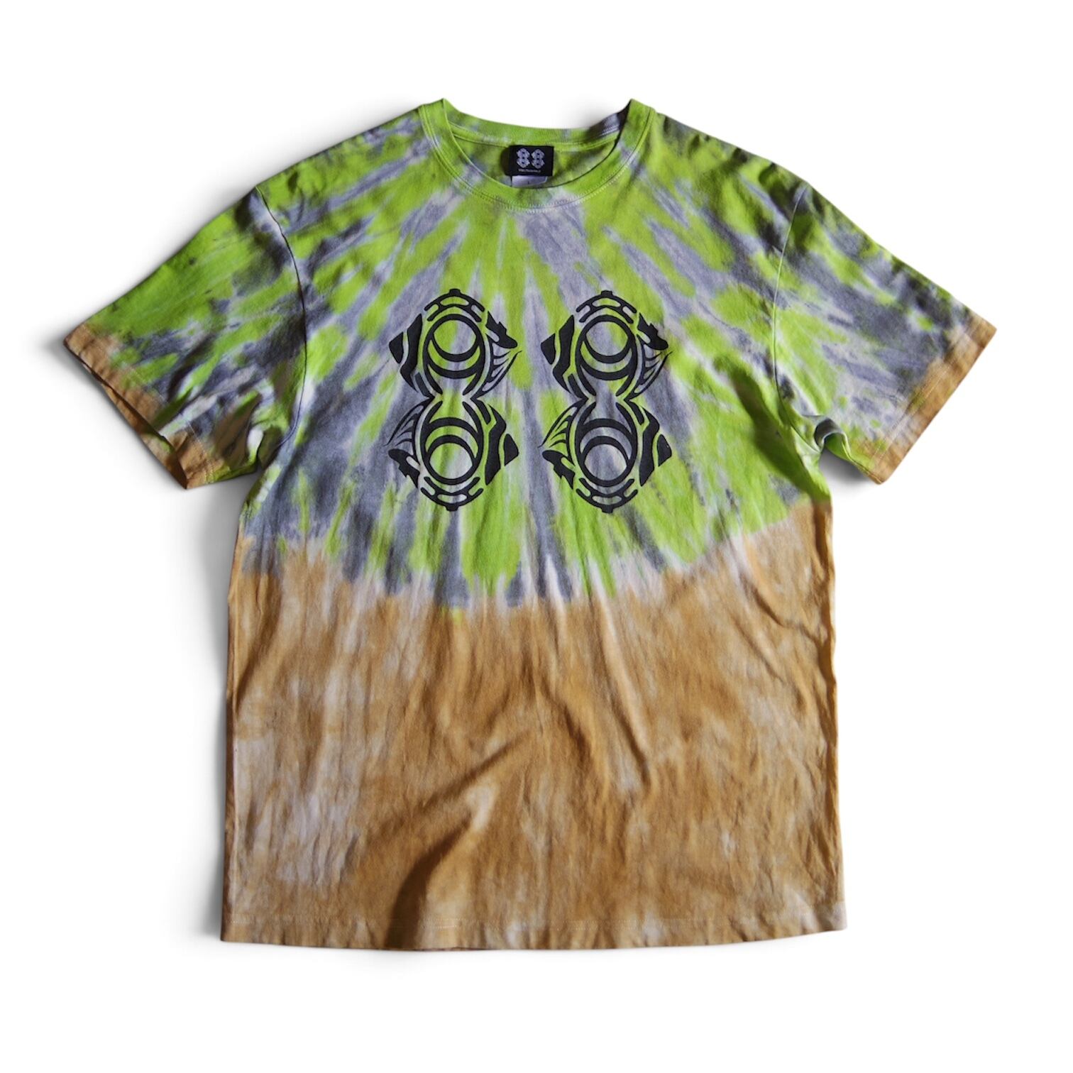 "88 LOGO" TIE DYE ORGANIC COTTON T-SHIRT / タイダイ オーガニックコットン Tシャツ -L- 【送料無料】