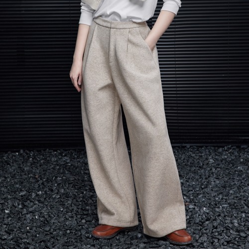 タックストレートパンツ ・20417