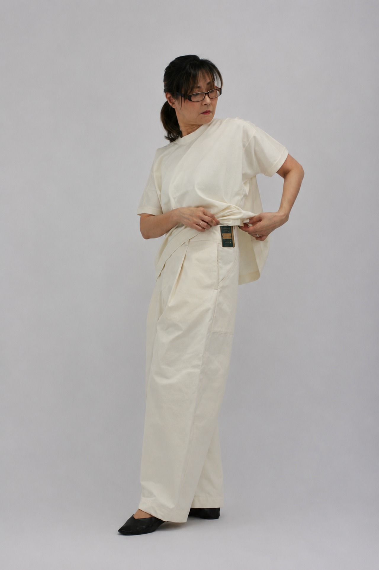 【Handwerker】wide trousers 備前壱号 ワイドパンツ / off white