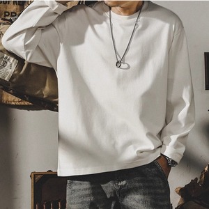 長袖オーバーサイズクルーネックトップス　G061