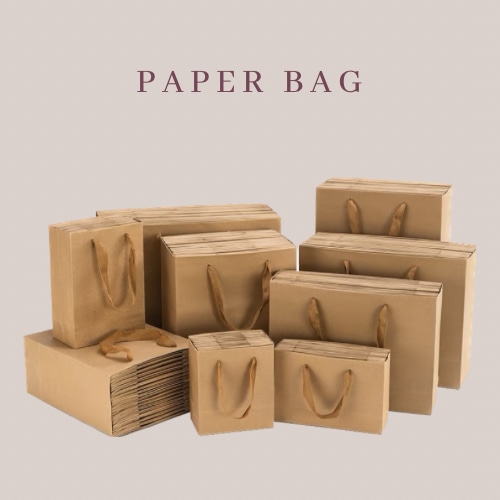 paper bag (手提げクラフト紙袋)