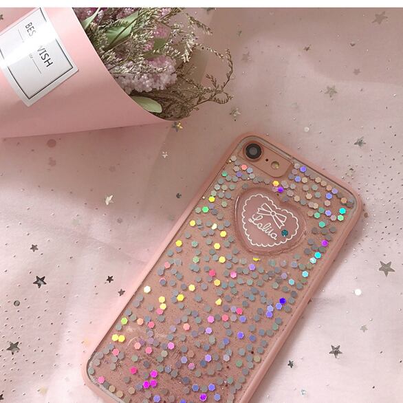 ハンドメイド【各機種対応】ハートモチーフのシルバー 