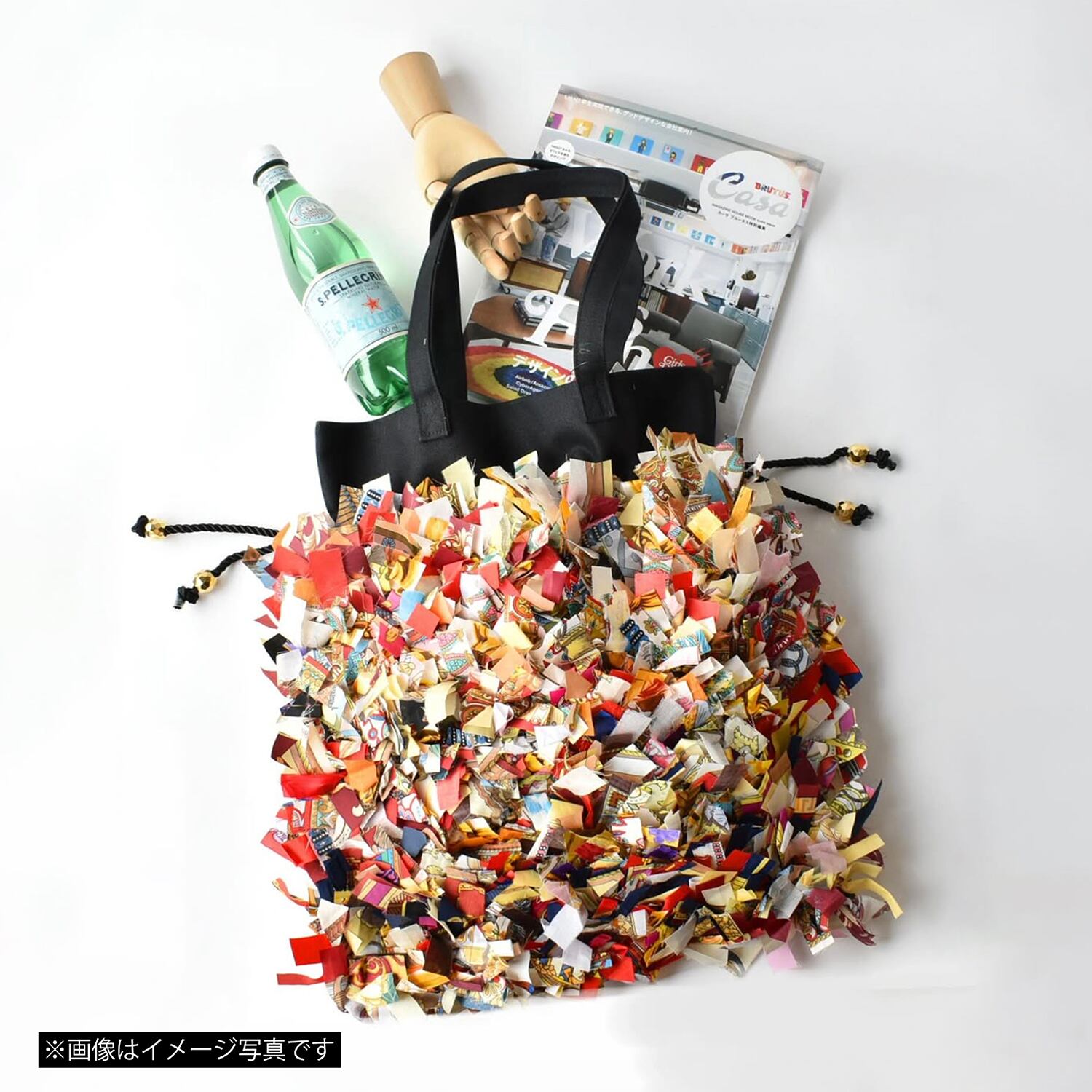 JANIS TOTE BAG(M) ブラック / No,10137-4 #12 | Chicolatte | チコラッテ
