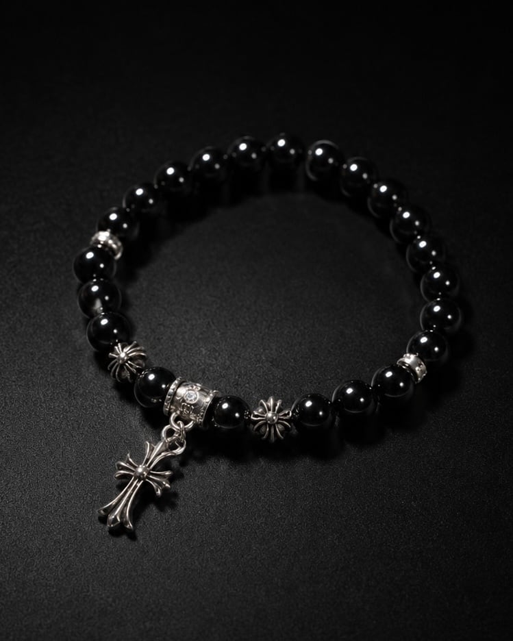LUXURY CROSS BEADS BRACELET 数珠【BLJ-26002】 | BELINDA OFFICIAL