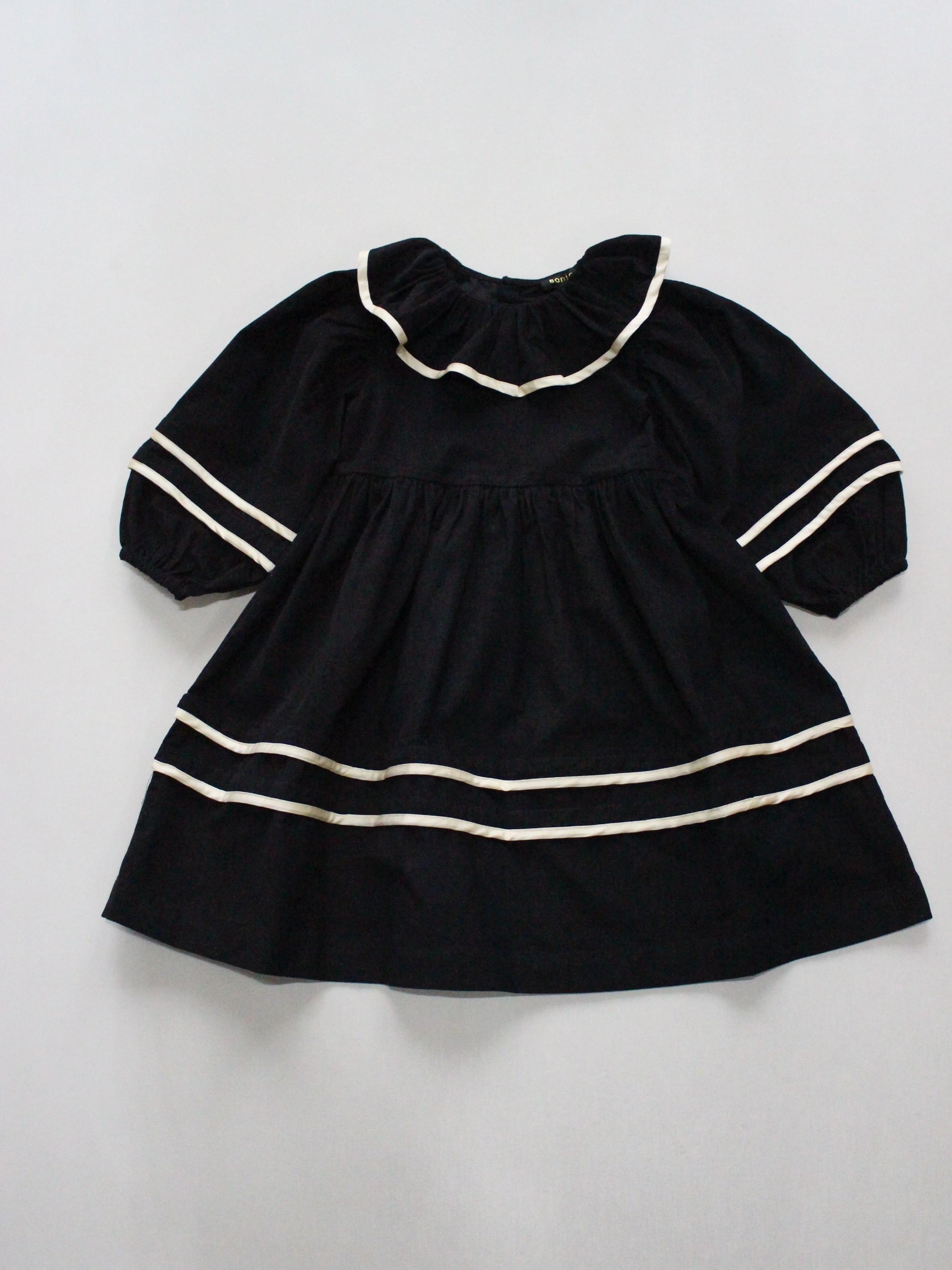BONJOUR DIARY Dress black baby cord 2-6y | RESONASON