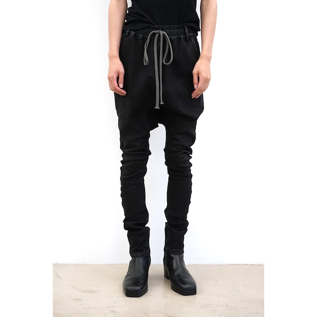 [A.F ARTEFACT] (エーエフアーティファクト) ag-1622 Coated Stretch Denim Sarouel Skinny