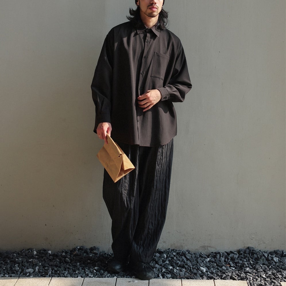 シュリンク プリーツ ルーズパンツ a-0971 | PATH