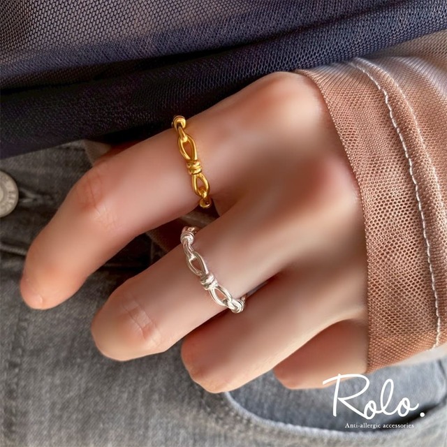 チェーンノットリング シルバー925