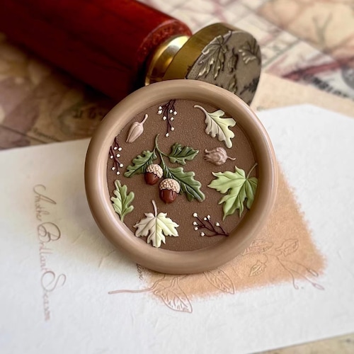 【ヘッドのみ】Wax Seal Stamp│Autumn Floral