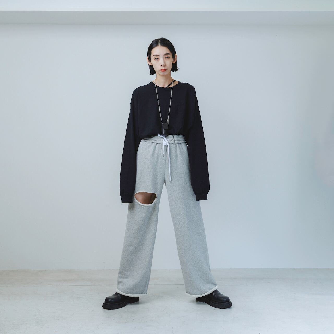 24A/W】AO-56 sweat pants / light.gray | akio