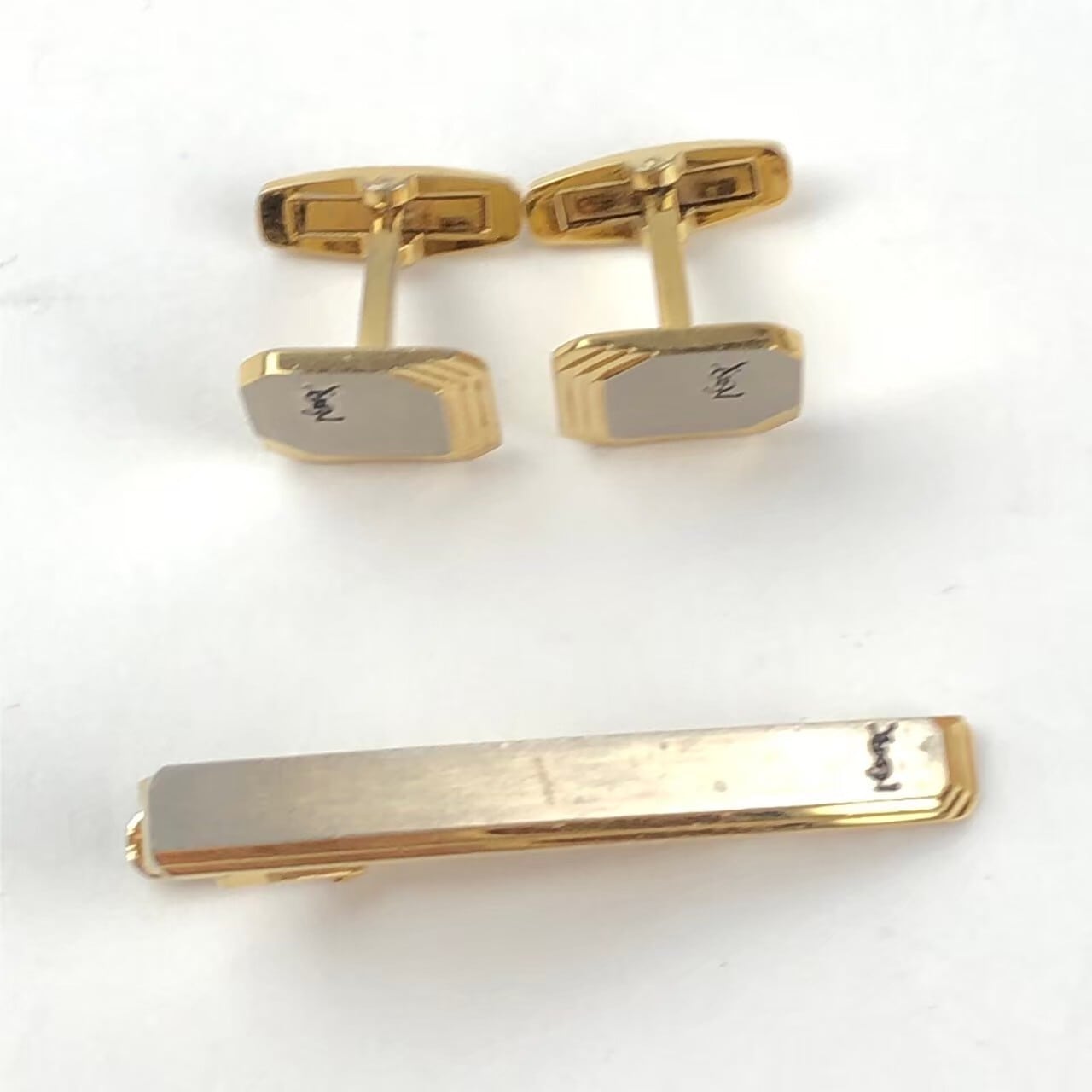 中古】イヴサンローラン YSL ネクタイピン カフスセット | 小牧まるみ商店