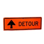 ビンテージロードサイン 回り道  道路標識  DETOUR