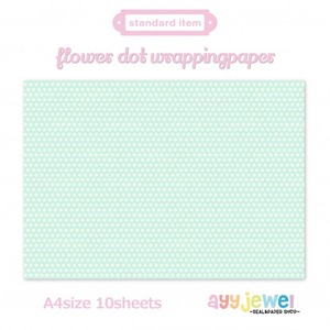 ラッピングペーパー120.flower dot