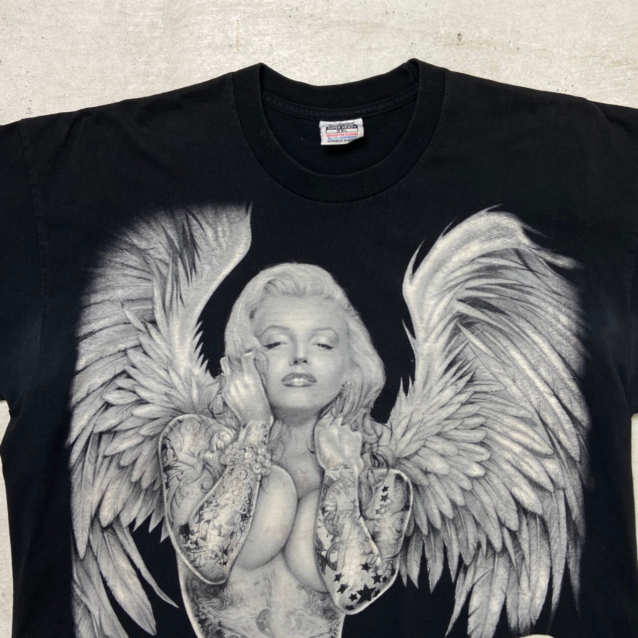 00年代〜 マリリンモンロー パロディプリントTシャツ メンズ2XL 古着 